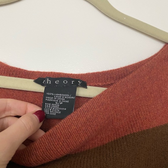 Theory striped cashmere sweater - Picture 2 of 2